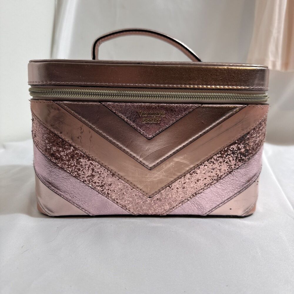 Victoria’s Secret Makeup Carry Case Pink Hard Case 9” Love Victoria Series